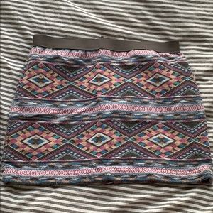 Tribal miniskirt!